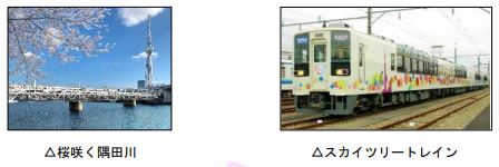 東武鉄道：隅田川橋梁「サクラトレイン」を運転！２０２２年３月２２日（火）から２０２２年４月１日（金）まで毎日