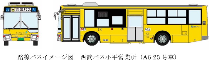 西武鉄道の新2000系“黄色い電車”をモチーフとした「きいろいバス」が3月より運行開始！
